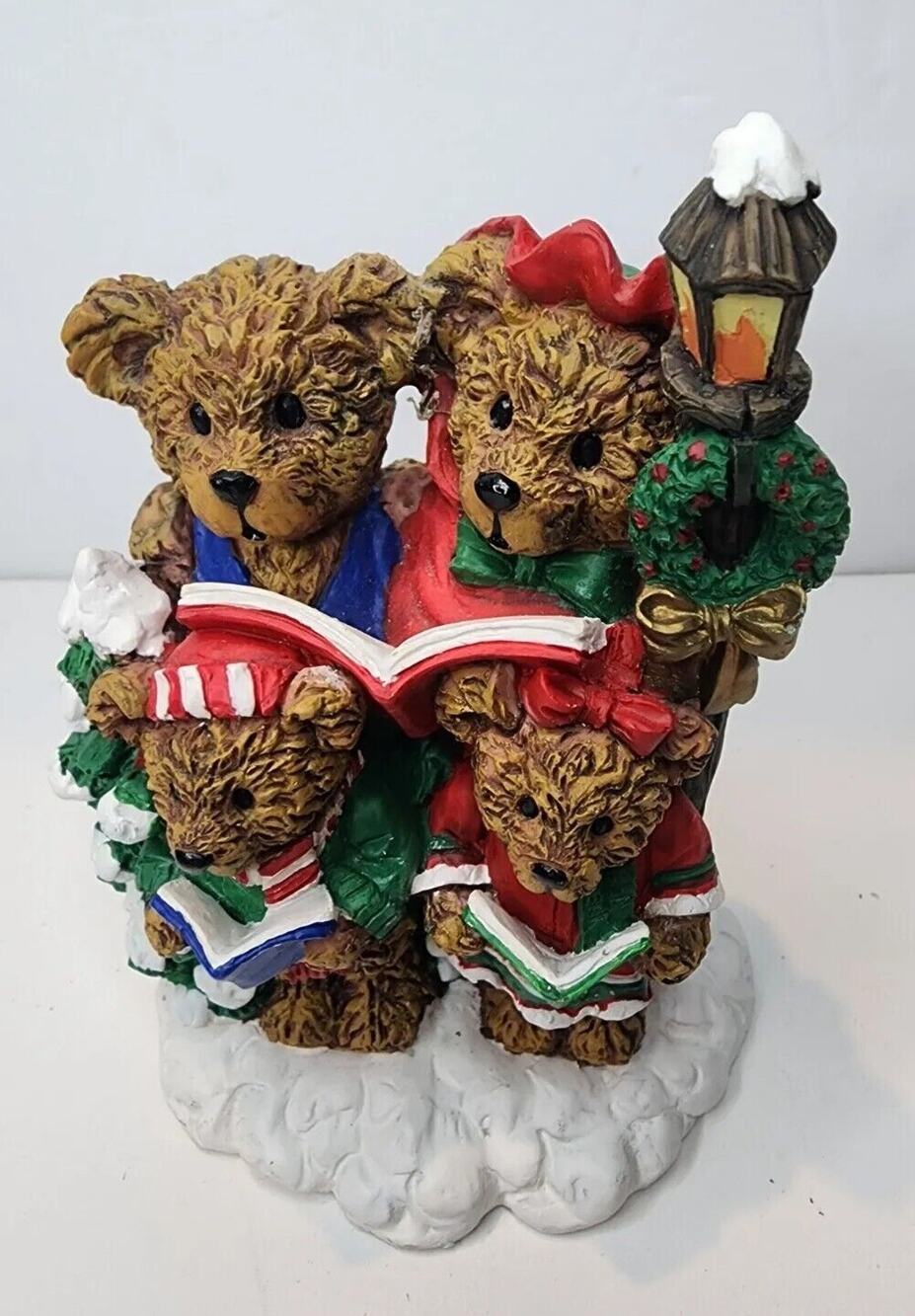 Vtg 1995 Hollybeary USA "Just Beary South of The North Pole" Christmas Figurine